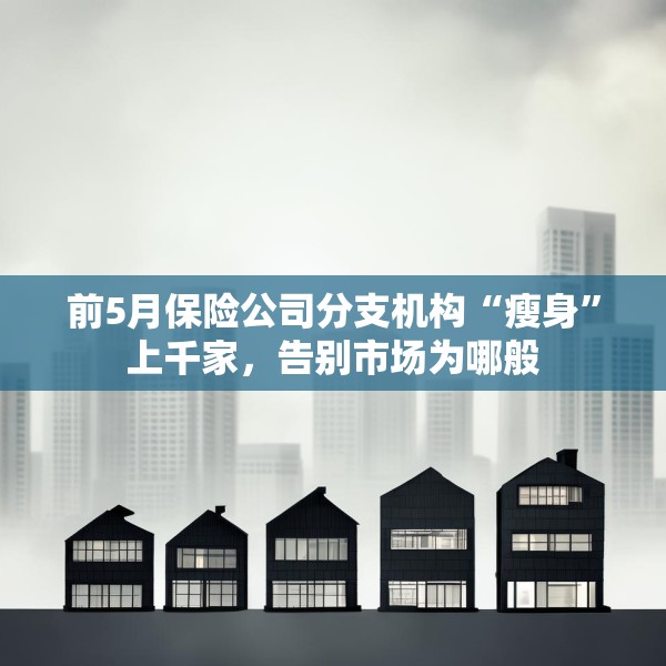 前5月保险公司分支机构“瘦身”上千家，告别市场为哪般