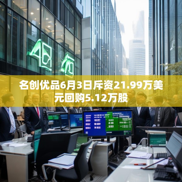 名创优品6月3日斥资21.99万美元回购5.12万股