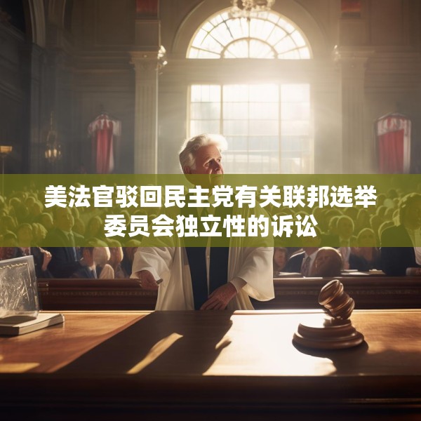 美法官驳回民主党有关联邦选举委员会独立性的诉讼
