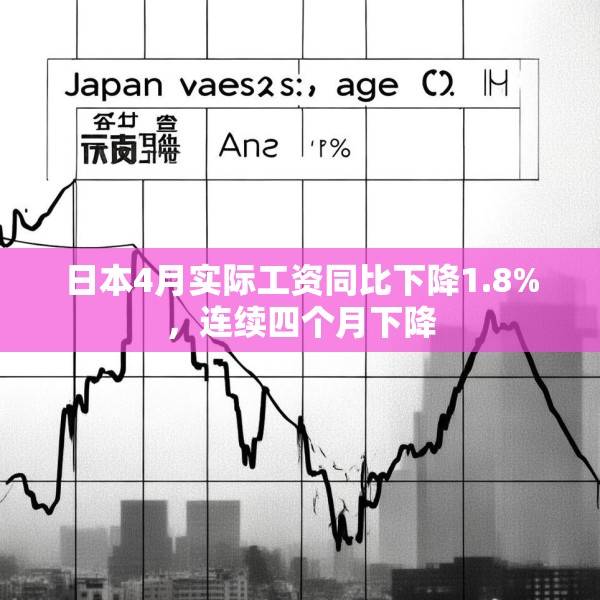 日本4月实际工资同比下降1.8%，连续四个月下降