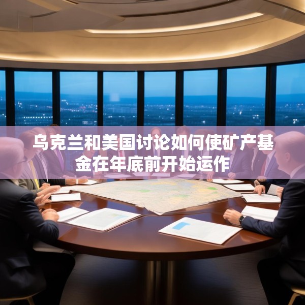 乌克兰和美国讨论如何使矿产基金在年底前开始运作