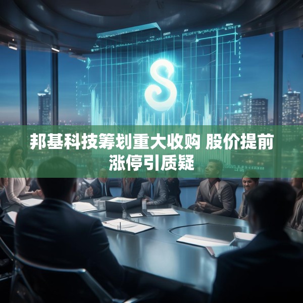 邦基科技筹划重大收购 股价提前涨停引质疑