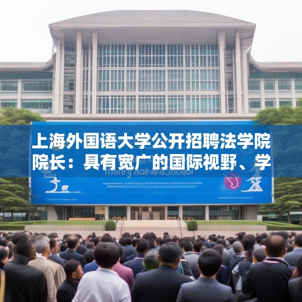 上海外国语大学公开招聘法学院院长：具有宽广的国际视野、学术视野