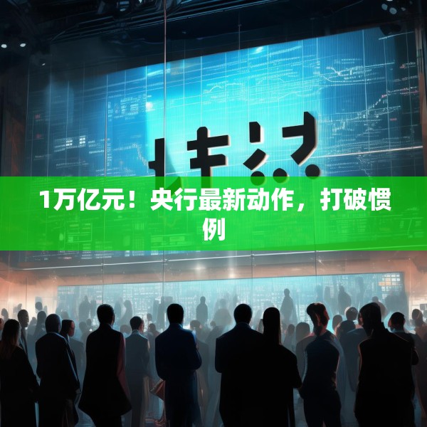 1万亿元！央行最新动作，打破惯例