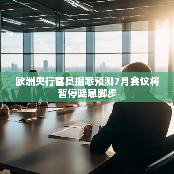 欧洲央行官员据悉预测7月会议将暂停降息脚步