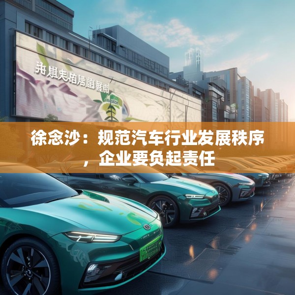 徐念沙：规范汽车行业发展秩序，企业要负起责任