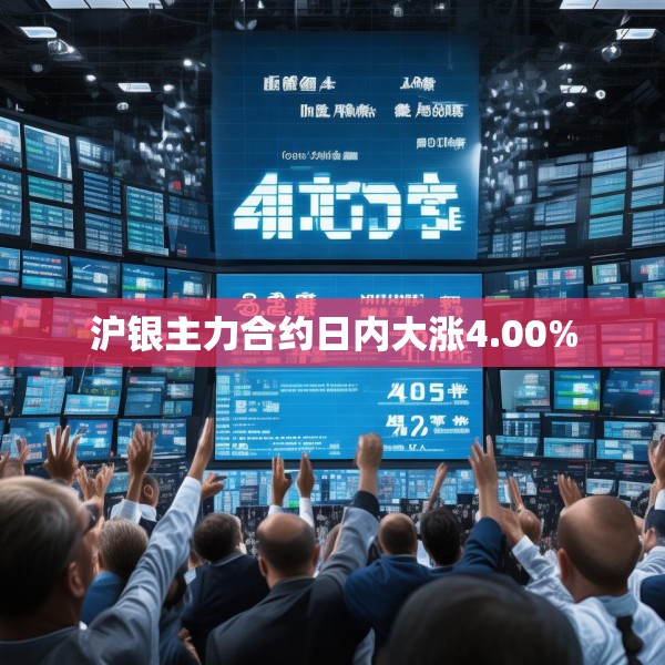 沪银主力合约日内大涨4.00%
