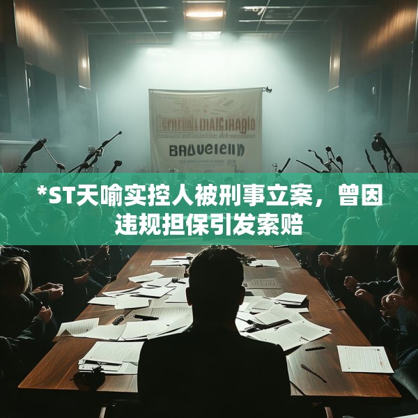 *ST天喻实控人被刑事立案，曾因违规担保引发索赔