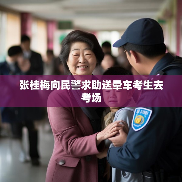 张桂梅向民警求助送晕车考生去考场