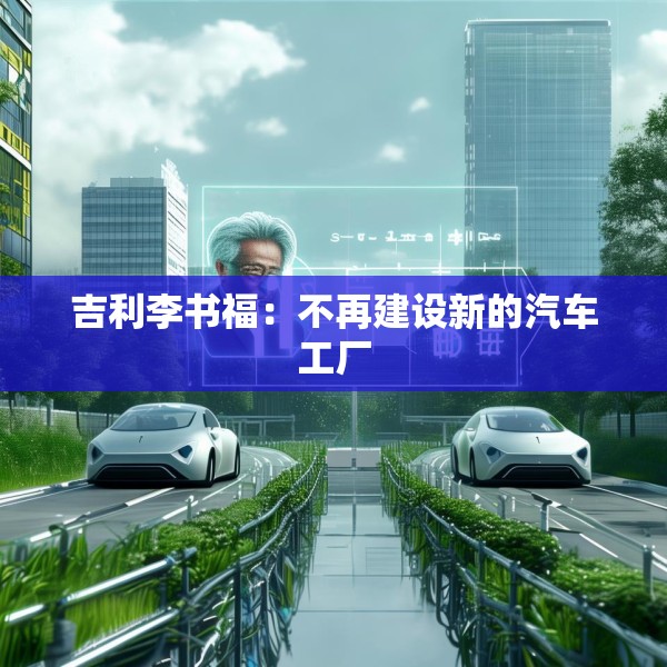 吉利李书福：不再建设新的汽车工厂