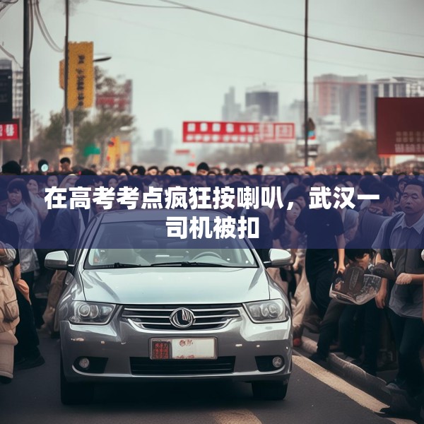 在高考考点疯狂按喇叭，武汉一司机被扣