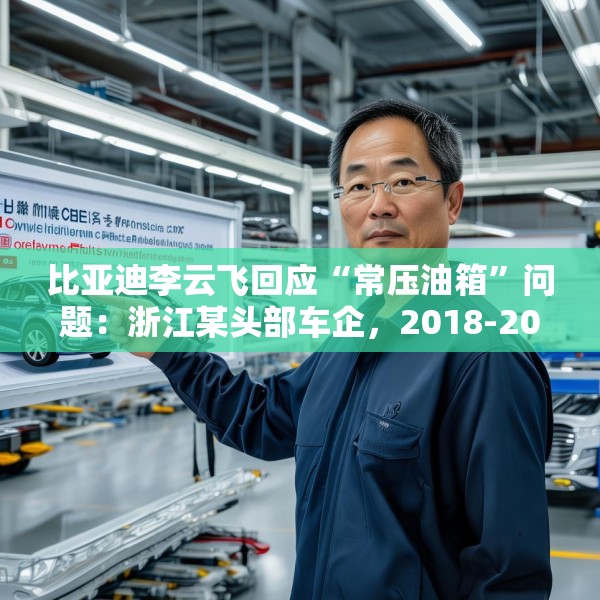 比亚迪李云飞回应“常压油箱”问题：浙江某头部车企，2018-2023年多款PHEV车型采用常压油箱方案