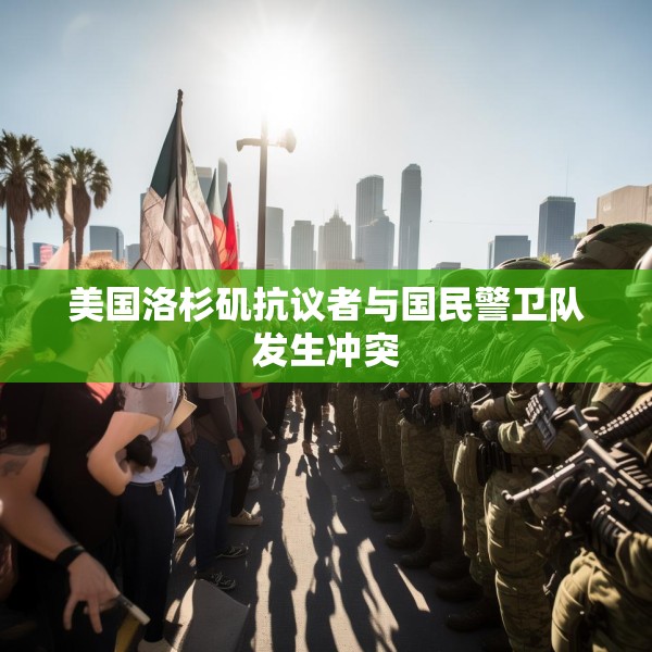美国洛杉矶抗议者与国民警卫队发生冲突
