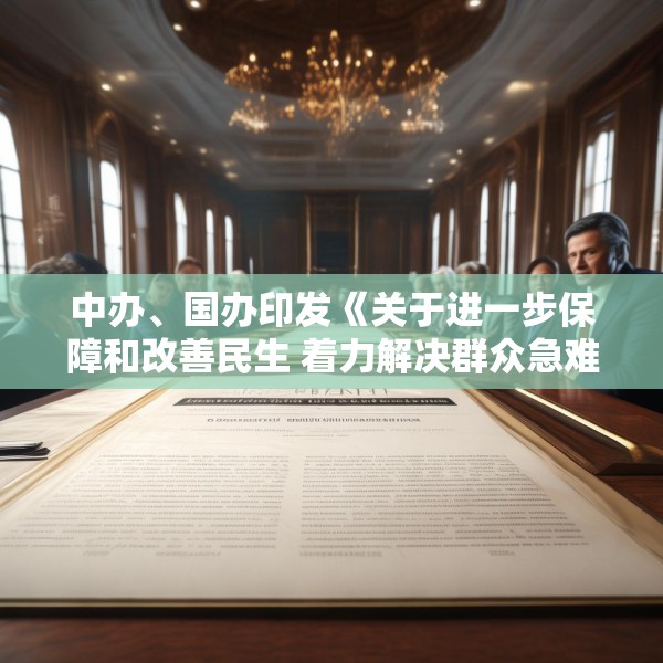 中办、国办印发《关于进一步保障和改善民生 着力解决群众急难愁盼的意见》