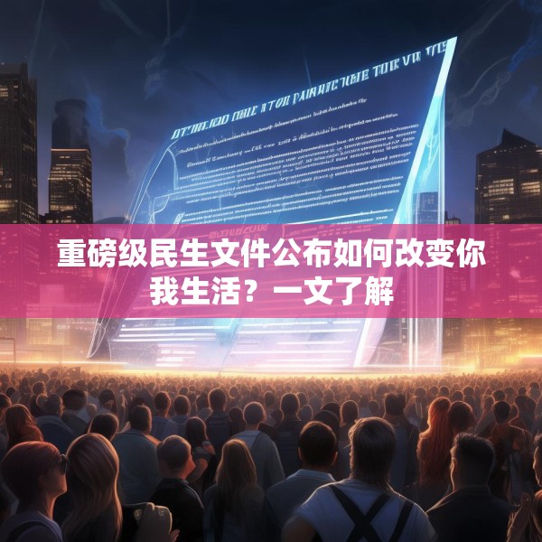 重磅级民生文件公布如何改变你我生活？一文了解