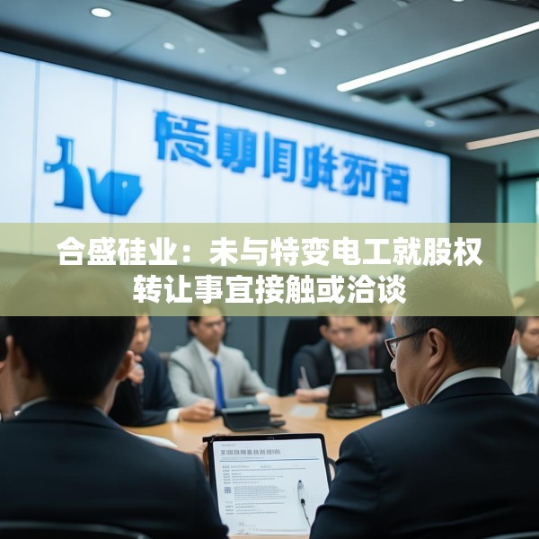 合盛硅业：未与特变电工就股权转让事宜接触或洽谈
