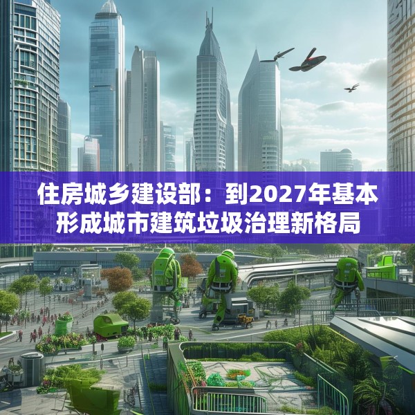 住房城乡建设部：到2027年基本形成城市建筑垃圾治理新格局