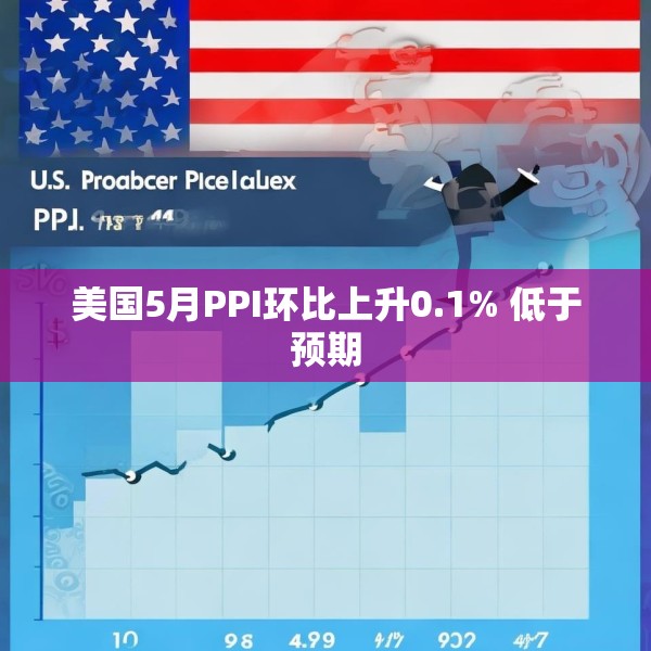 美国5月PPI环比上升0.1% 低于预期