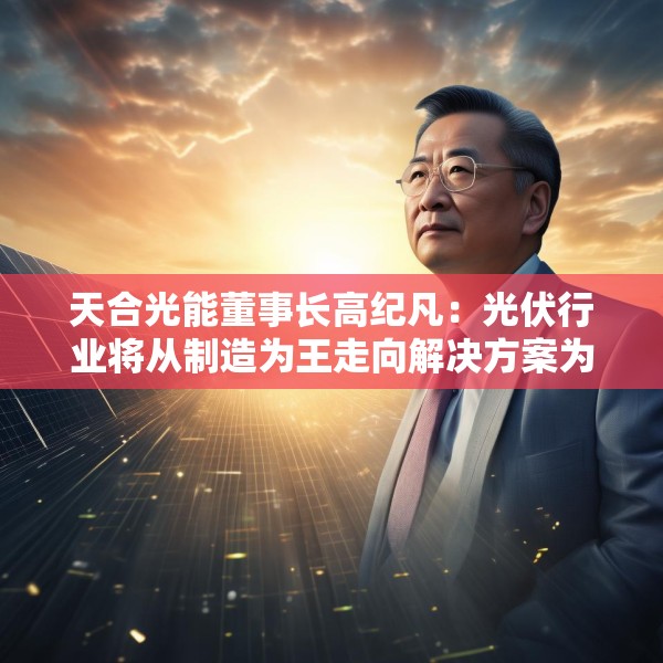 天合光能董事长高纪凡：光伏行业将从制造为王走向解决方案为王