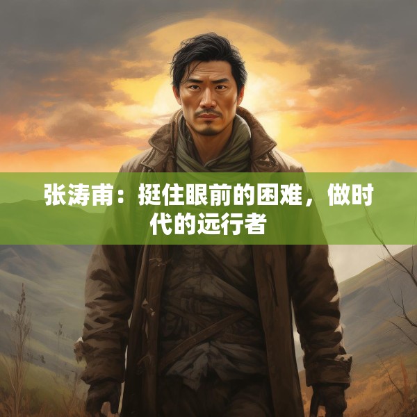 张涛甫：挺住眼前的困难，做时代的远行者