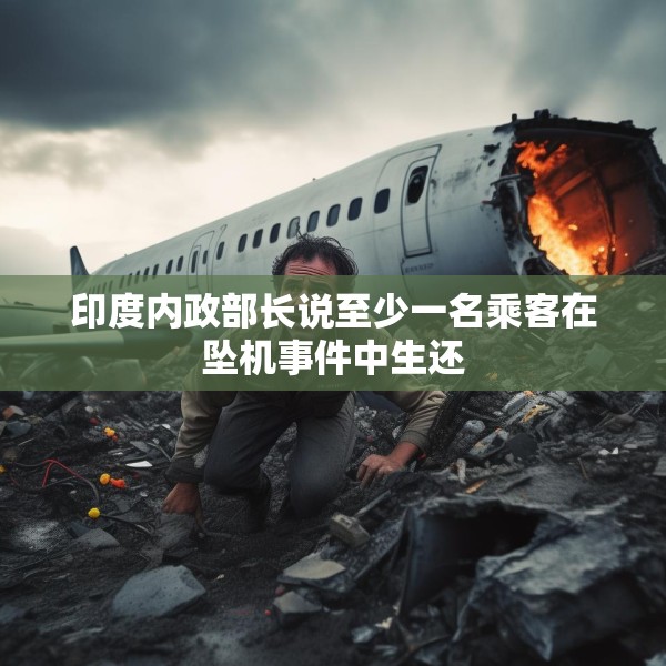 印度内政部长说至少一名乘客在坠机事件中生还