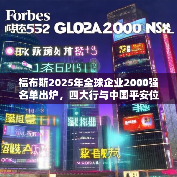 福布斯2025年全球企业2000强名单出炉，四大行与中国平安位列前五
