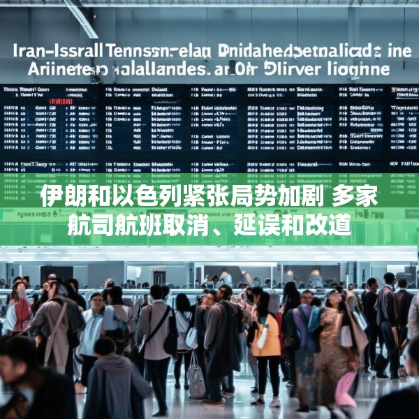伊朗和以色列紧张局势加剧 多家航司航班取消、延误和改道