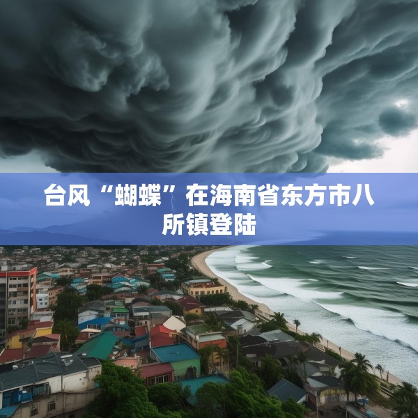 台风“蝴蝶”在海南省东方市八所镇登陆