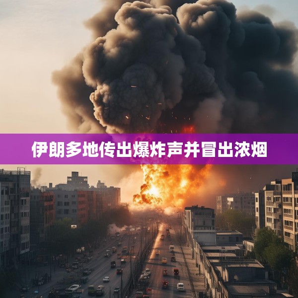 伊朗多地传出爆炸声并冒出浓烟