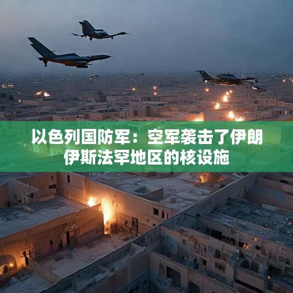 以色列国防军：空军袭击了伊朗伊斯法罕地区的核设施