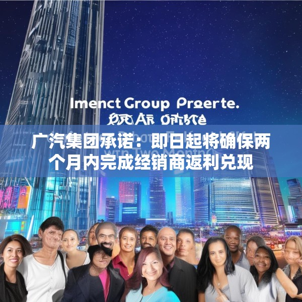 广汽集团承诺：即日起将确保两个月内完成经销商返利兑现