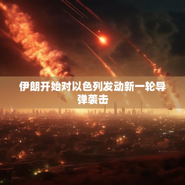 伊朗开始对以色列发动新一轮导弹袭击