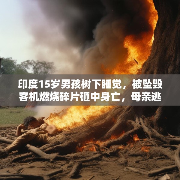 印度15岁男孩树下睡觉，被坠毁客机燃烧碎片砸中身亡，母亲逃出火海
