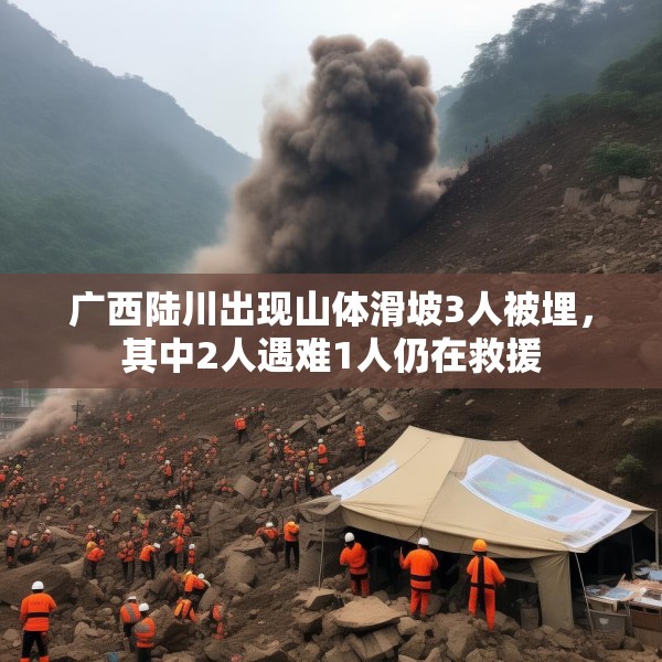 广西陆川出现山体滑坡3人被埋，其中2人遇难1人仍在救援