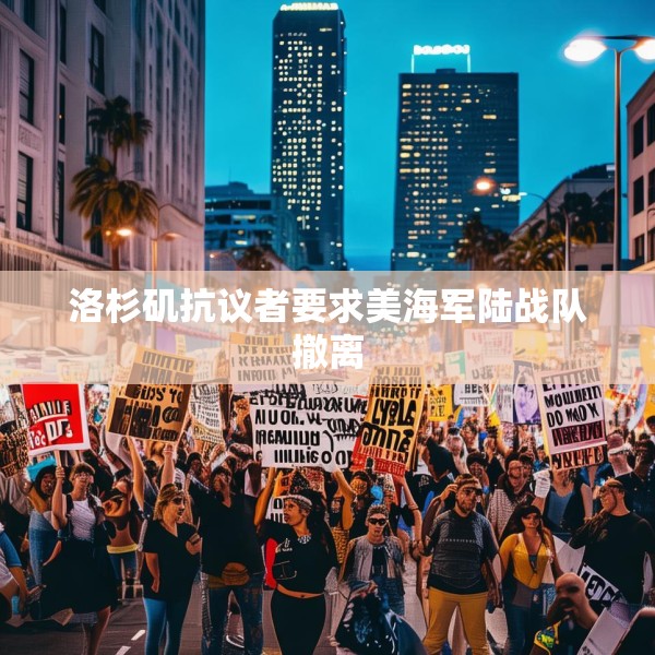 洛杉矶抗议者要求美海军陆战队撤离