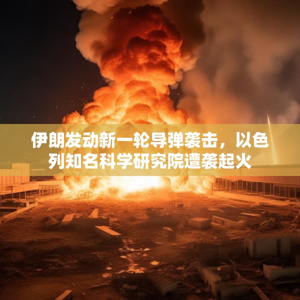 伊朗发动新一轮导弹袭击，以色列知名科学研究院遭袭起火