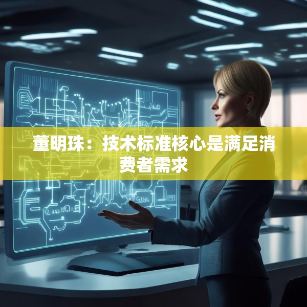 董明珠：技术标准核心是满足消费者需求