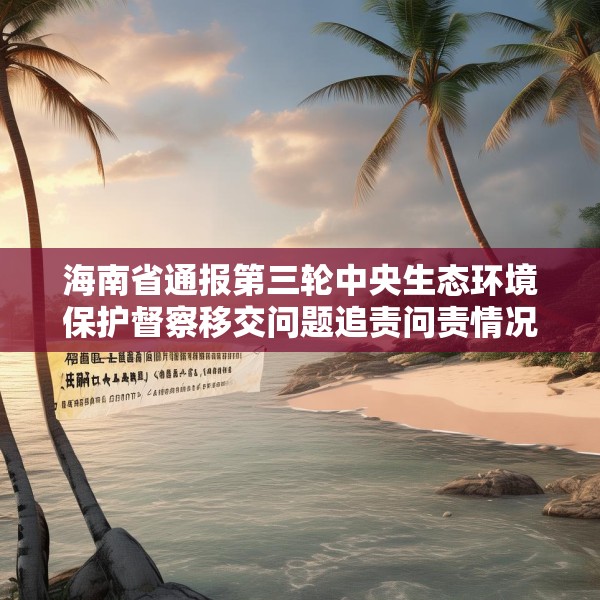 海南省通报第三轮中央生态环境保护督察移交问题追责问责情况