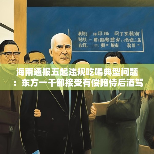 海南通报五起违规吃喝典型问题：东方一干部接受有偿陪侍后酒驾，被“双开”并移送审查起诉